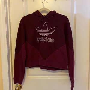 Maroon Adidas Hoodie